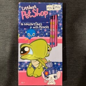 NEW 2007 Littlest Pet Shop Valentines Cards With Pencils
